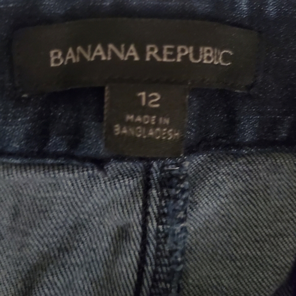 Banana Republic Dark Wash Logan Hand Print Jeans - Picture 3 of 9
